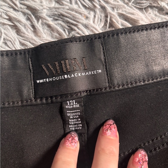 White House Black Market Black High-Rise Slim Boot Pants - Picture 5 of 9